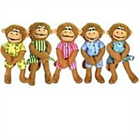 Five Little Monkeys Finger Puppet Playset (Fabric)