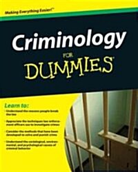 Criminology for Dummies (Paperback)