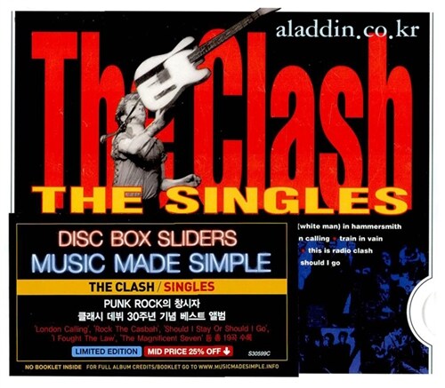 [중고] The Clash - Singles (Disc Box Sliders: Mid Price)