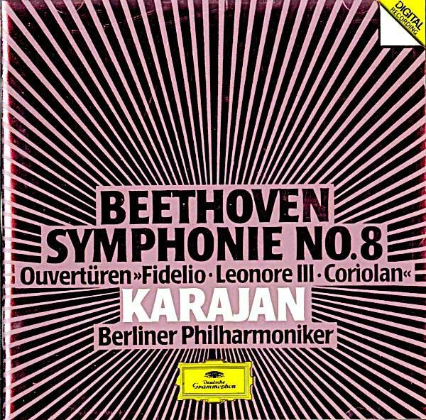 [중고] [수입 W.Germany ] Beethoven Symphony No 8, Fidelio · Leonore III · Coriolan by Karajan, Berliner 1986