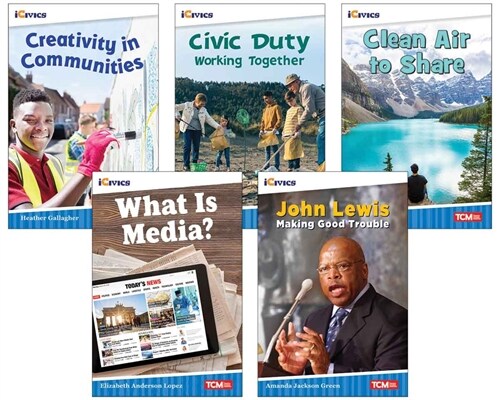 Icivics Grade 3: Community & Social Awareness 5-Book Set (Hardcover)