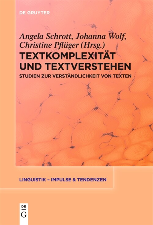 Textkomplexit? Und Textverstehen: Studien Zur Verst?dlichkeit Von Texten (Paperback)