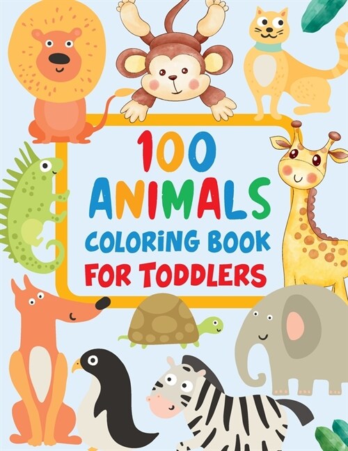 100 Animals Activity Book for Toddlers: Activity Book for Kids (Paperback)