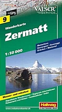 Hallwag Zermatt Road Map (Map)