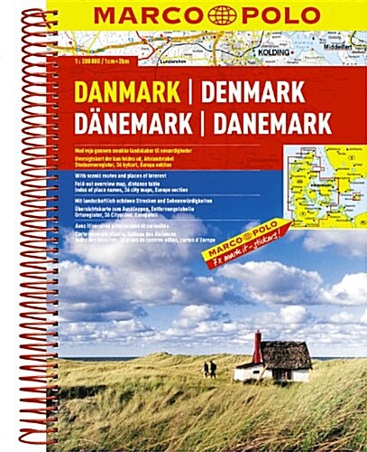 Denmark Marco Polo Road Atlas (Spiral)