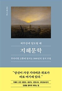 허무감에 압도될 때, 지혜문학 : 무의미한 고통에 맞서는 3,000년의 성서 수업 표지이미지