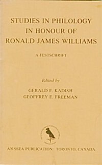 Studies in Philology in Honour of Ronald James Williams: A Festschrift (Paperback)