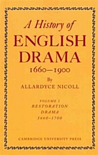 History of English Drama, 1660-1900 7 Volume Paperback Set (in 9 parts) (Package)