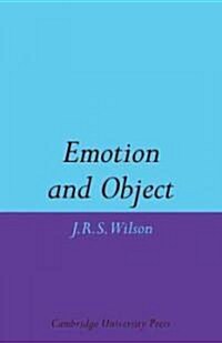 Emotion and Object (Paperback)