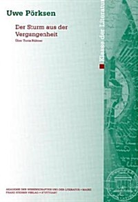 Der Sturm Aus Der Vergangenheit: Uber Tuvia Rubner (Paperback)