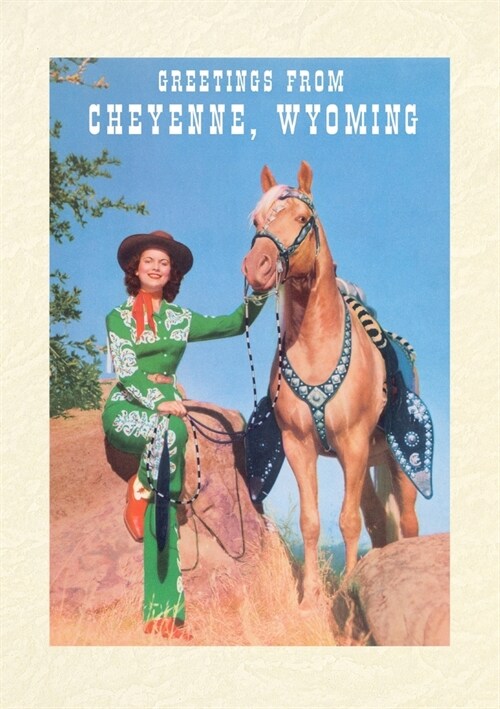 Vintage Lined Notebook Greetings from Cheyenne (Paperback)