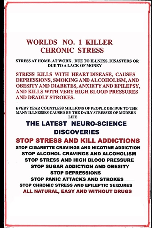 Worlds No 1 Killer: Chronic Stress (Paperback)