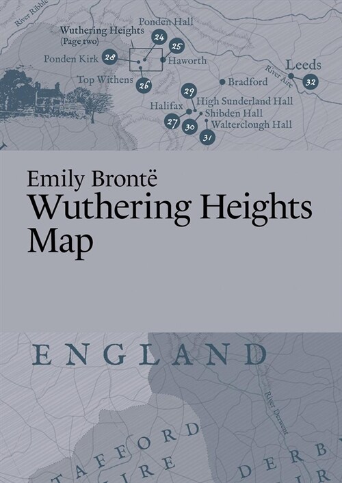 Emily Bront? Wuthering Heights Map (Folded)