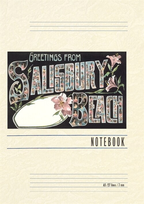 Vintage Lined Notebook Greetings from Salisburty Beach (Paperback)