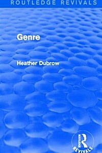 Genre (Routledge Revivals) (Hardcover)