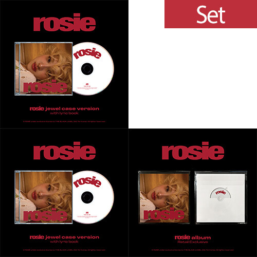 [세트] 로제 - ROSE first studio album ‘rosie’ (JEWEL+KR Exclusive+Retail Exclusive)