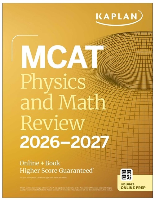 MCAT Physics and Math Review 2026-2027: Online + Book (Paperback)