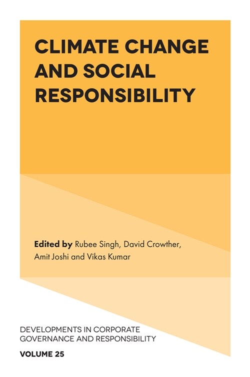 Climate Change and Social Responsibility (Hardcover)