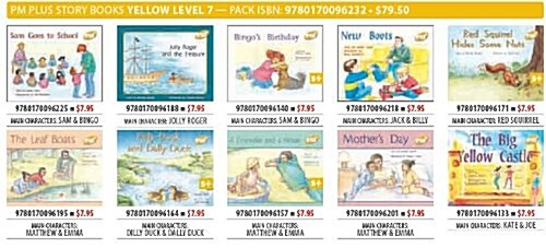 PM PLUS Level 7 Mixed Pack X 10 Yellow (Paperback)