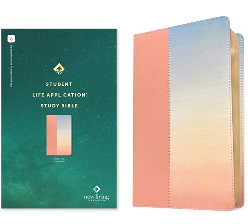 NLT Student Life Application Study Bible, Filament Enabled (Leatherlike, Ombre Pink, Red Letter) (Imitation Leather)