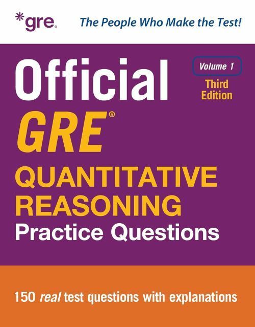 Official GRE Quantitative Reasoning Practice Questions, Third Edition, Volume 1 (Hardcover, 3)