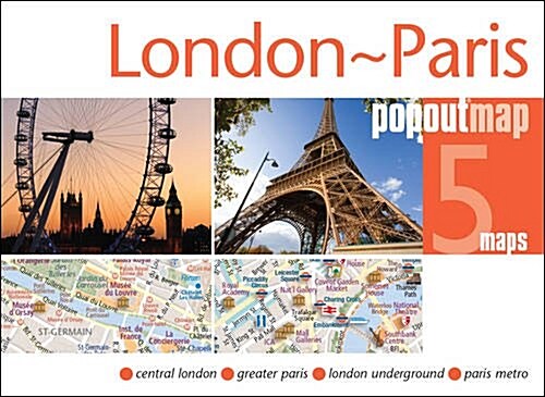 London & Paris Popout Map (Paperback)