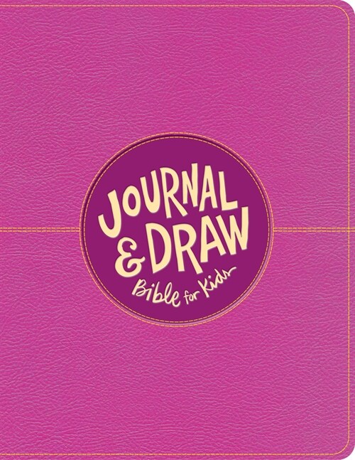 CSB Journal and Draw Bible for Kids, Pink Leathertouch (Imitation Leather)