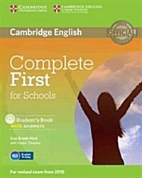 Complete First for Schools Students Book with Answers with CD-ROM (Package)