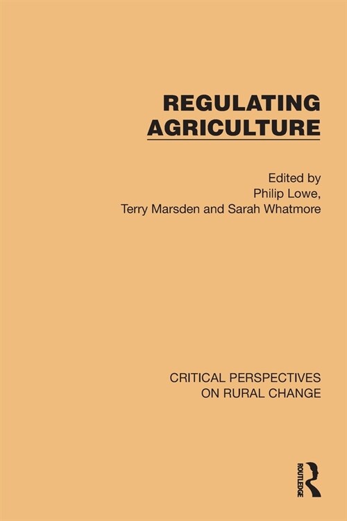 Regulating Agriculture (Paperback, 1)