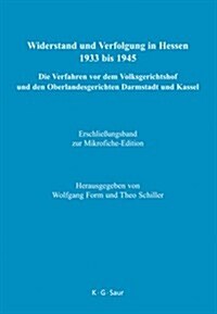 Erschlieungsband Zur Mikrofiche-Edition (Hardcover, Index to the Mi)