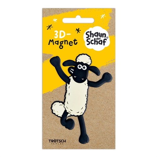 Trotsch Shaun das Schaf 3D-Magnet stehend (General Merchandise)