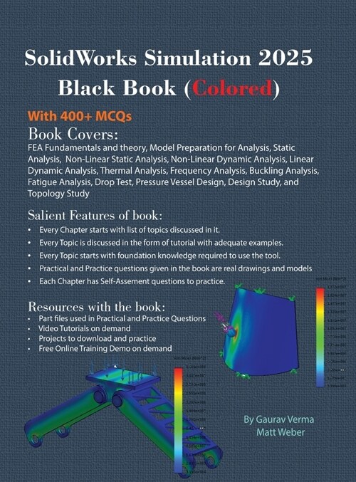 SolidWorks Simulation 2025 Black Book (Hardcover, 12)