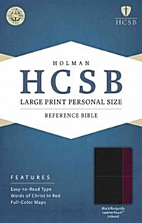 Large Print Personal Size Reference Bible-HCSB (Imitation Leather)