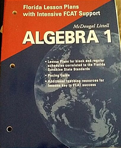 McDougal Littell High School Math Florida: Lesson Plans Algebra 1 (Paperback)