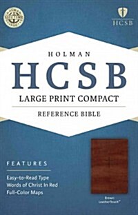 Large Print Compact Reference Bible-HCSB (Imitation Leather)