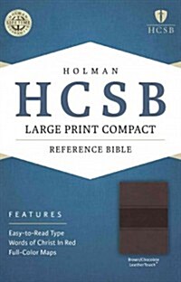 Large Print Compact Reference Bible-HCSB (Imitation Leather)