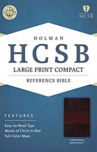 Large Print Compact Reference Bible-HCSB (Imitation Leather)