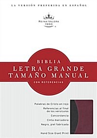 Biblia Letra Grande Tamano Manual Con Referencias-Rvr 1960 (Imitation Leather)