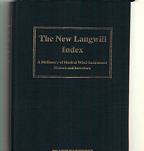 New Langwill Index (Hardcover)