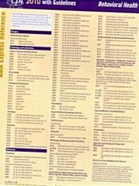 CPT 2010 Express Reference Coding Card Behavioral Health (Cards, 1st, LAM)