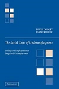 The Social Costs of Underemployment : Inadequate Employment as Disguised Unemployment (Paperback)