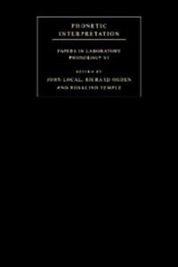 Phonetic Interpretation : Papers in Laboratory Phonology VI (Paperback)