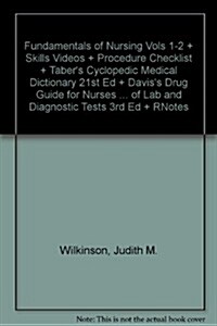 Fundamentals of Nursing Vols 1-2 + Skills Videos + Procedure Checklist + Tabers Cyclopedic Medical Dictionary 21st Ed + Daviss Drug Guide for Nurses (Hardcover, PCK)