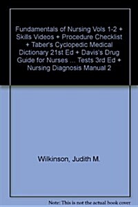 Fundamentals of Nursing Vols 1-2 + Skills Videos + Procedure Checklist + Tabers Cyclopedic Medical Dictionary 21st Ed + Daviss Drug Guide for Nurses (Hardcover, PCK)