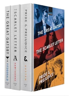 Bookshelf in a Box Volume 1 : The Great Gatsby, The Scarlet Letter, Pride & Prejudice (Hardcover)