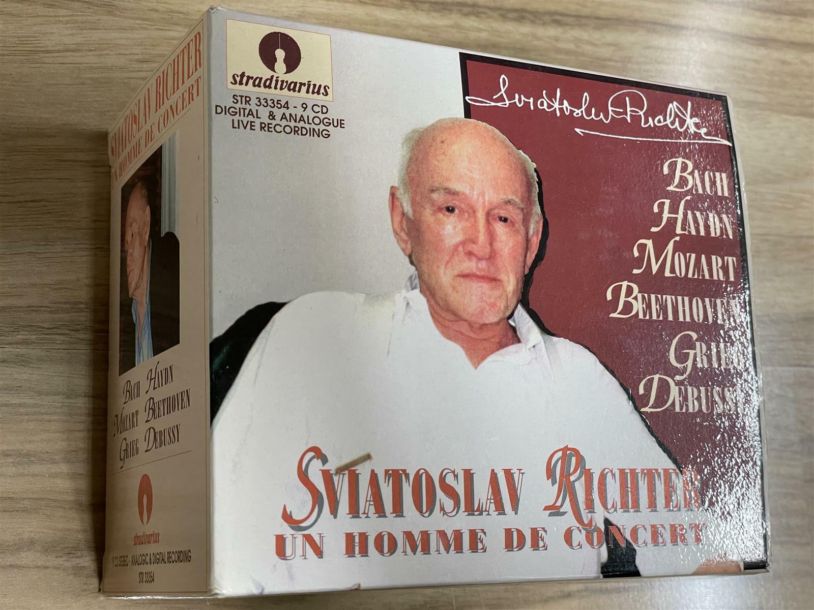 [중고] [수입 9CD] 리히터, Sviatoslav Richter - Un Homme De Concert 9CD (Stradivarius)