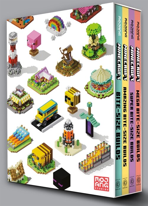 Minecraft: Bite-Size Builds Collection 4-Book Boxed Set: Minecraft: Bite Size-Builds, Minecraft: Super Bite-Size Builds, Minecraft: Amazing Bite-Size (Hardcover)