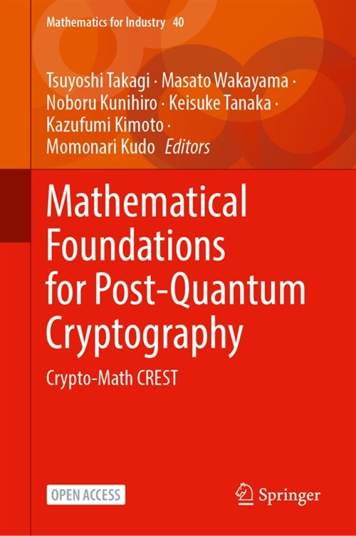 Mathematical Foundations for Post-Quantum Cryptography (Hardcover)