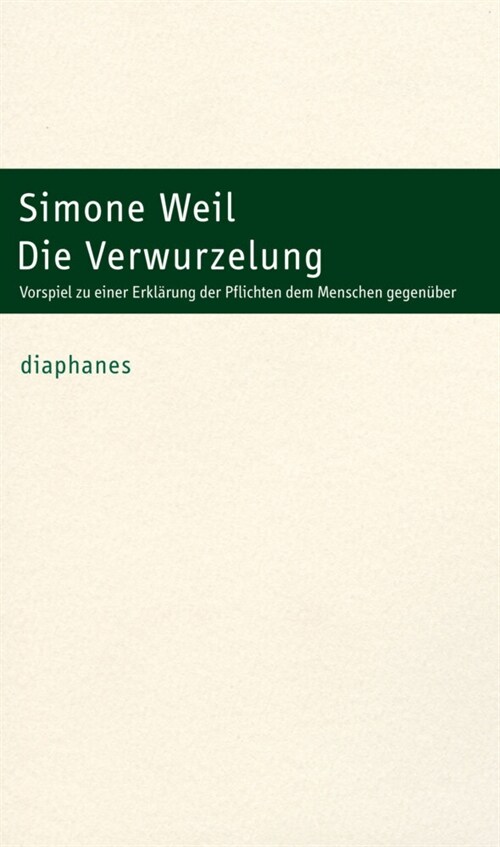 Die Verwurzelung (Paperback)