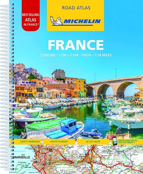 Michelin France Road Atlas (Spiral, 10)